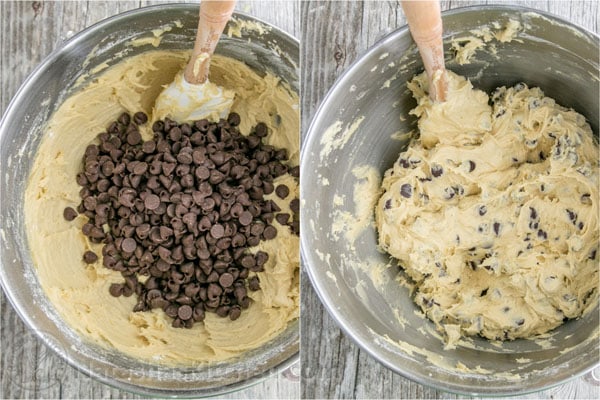 Massa de Cookies Com Gotas de Chocolate